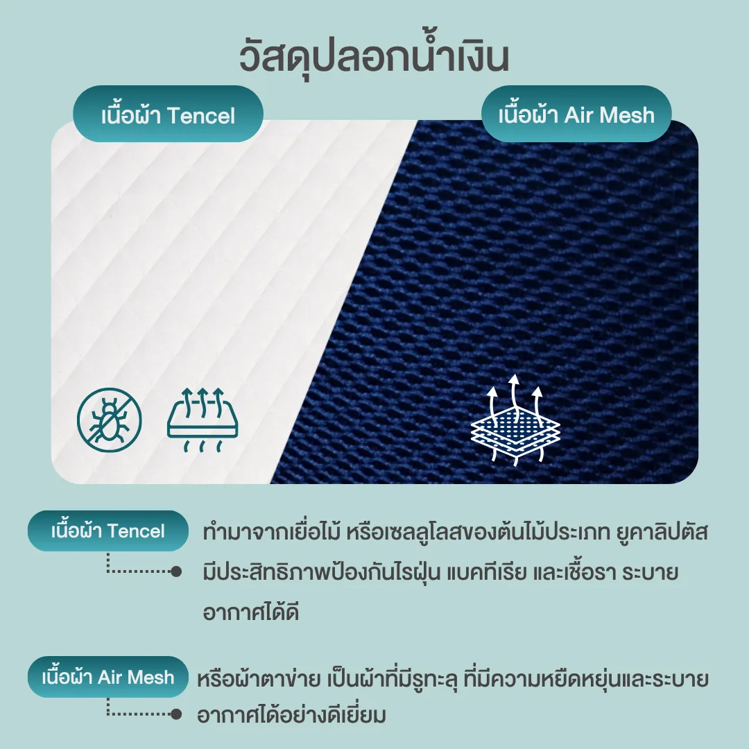 หมอนสุขภาพ Ortho Latex (ยางพารา)